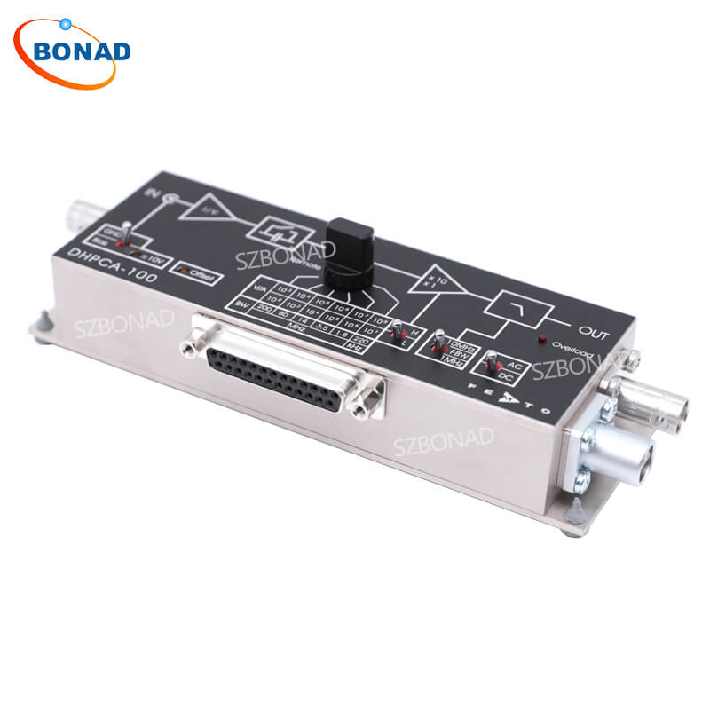 DHPCA-100可(ke)變(bian)增益(yi)電(dian)流放(fang)大(da)器(qi)低譟(zao)聲(sheng)